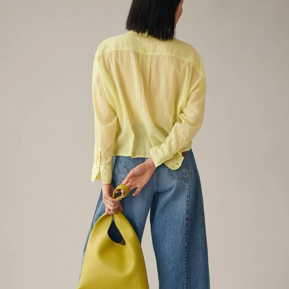 NWT Anthropologie Pilcro Tie-Front Blouse 1X - Picture 7 of 9